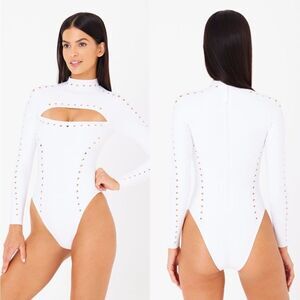 Gigi C NWT Riley Surfsuit in White Medium